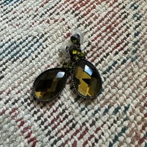 Green stone evening jewelry